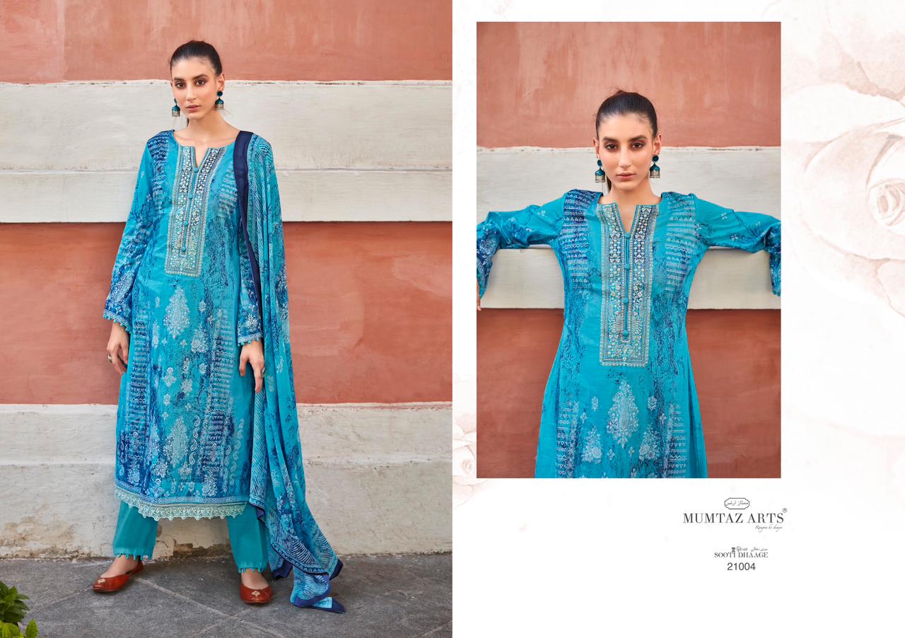 Mumtaz Sooti Dhaage Casual Wear Wholesale Dress Material Catalog